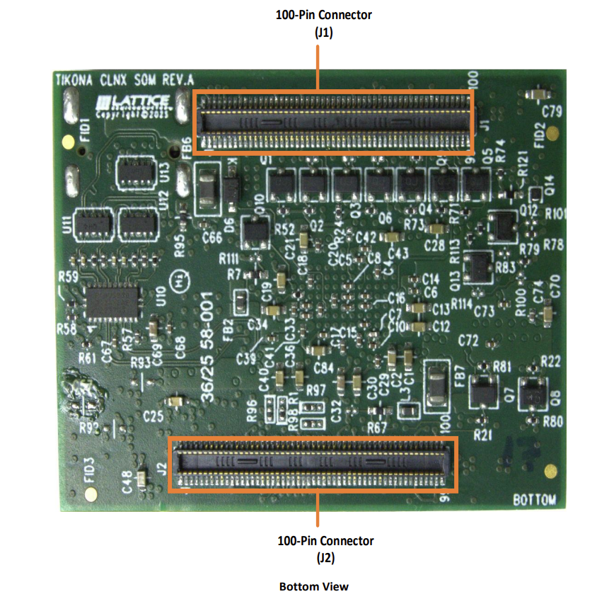 Lattice Semiconductor CrossLinkU-NX系统级模块 (SoM) 板